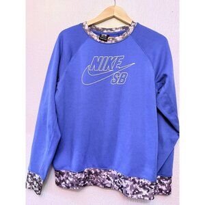Nike SB Boys Logo Fill Crew Sweatshirt Game Royal Blue Size XL (13-15 yrs)
